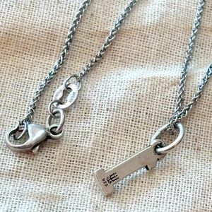 Sterling James Avery med. 18” Spiga chain with JA #1 charm. Never worn! 🩶